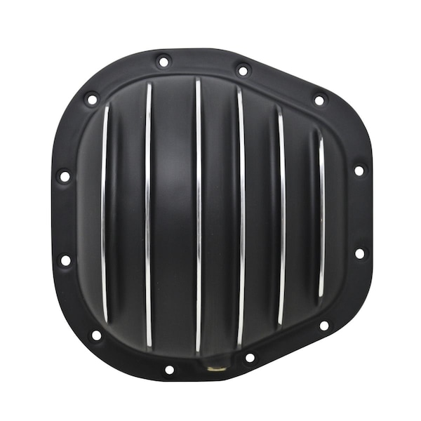 Handson Aluminum Rear Differential Cover 10.5 in. RG 12 Bolt - Black for 1986-Up Ford Sterling F-250-F-350 HA1320691 - main
